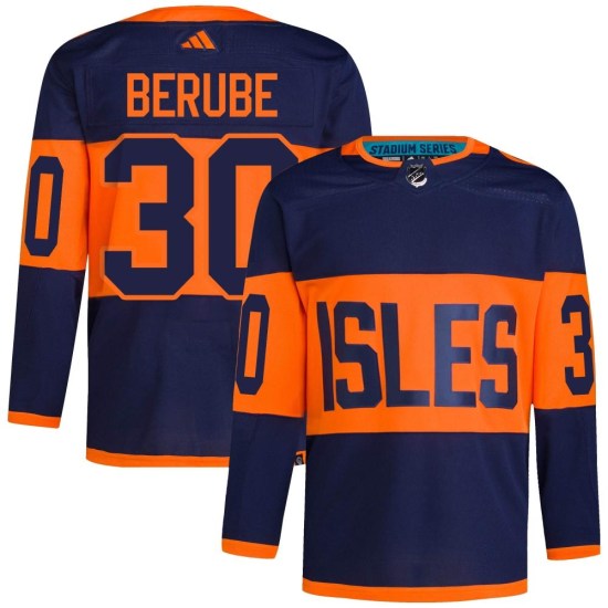 Jean-Francois Berube New York Islanders Authentic 2024 Stadium Series Primegreen Adidas Jersey - Navy