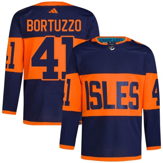 Robert Bortuzzo New York Islanders Authentic 2024 Stadium Series Primegreen Adidas Jersey - Navy