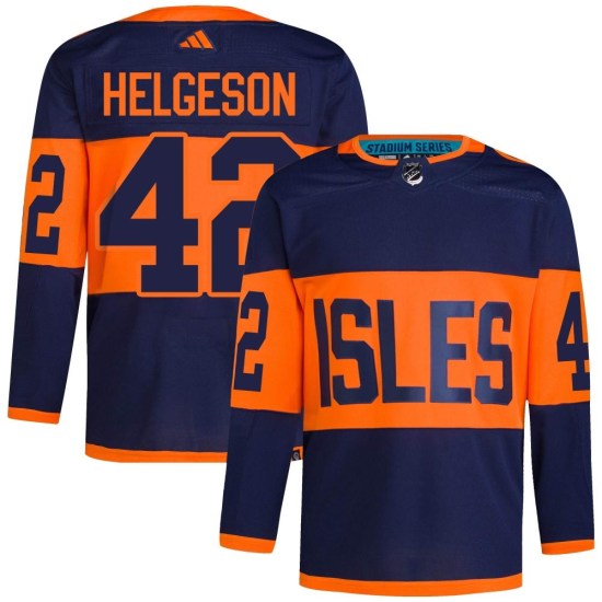 Seth Helgeson New York Islanders Authentic 2024 Stadium Series Primegreen Adidas Jersey - Navy