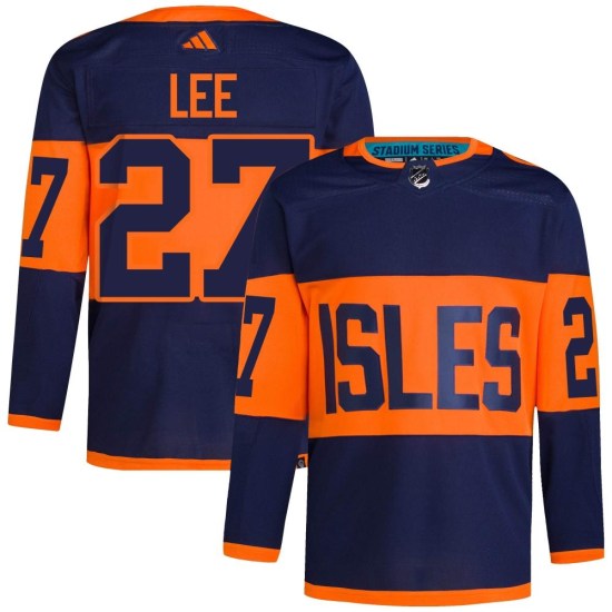 Anders Lee New York Islanders Authentic 2024 Stadium Series Primegreen Adidas Jersey - Navy