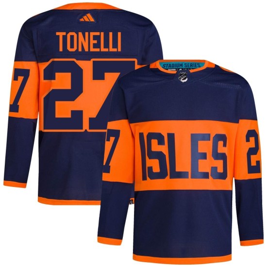 John Tonelli New York Islanders Authentic 2024 Stadium Series Primegreen Adidas Jersey - Navy