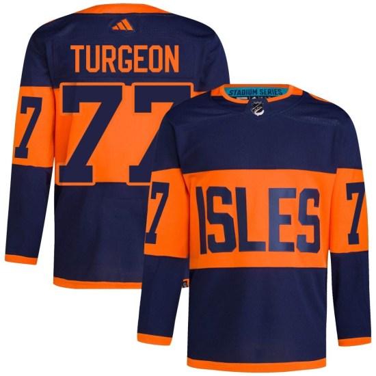 Pierre Turgeon New York Islanders Authentic 2024 Stadium Series Primegreen Adidas Jersey - Navy