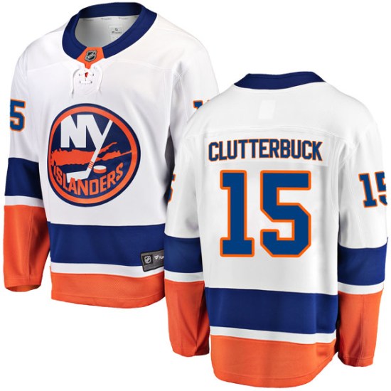 Cal Clutterbuck New York Islanders Breakaway Away Fanatics Branded Jersey - White
