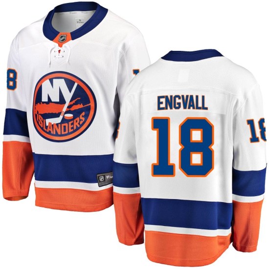 Pierre Engvall New York Islanders Breakaway Away Fanatics Branded Jersey - White