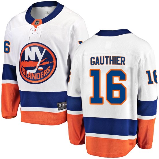 Julien Gauthier New York Islanders Breakaway Away Fanatics Branded Jersey - White