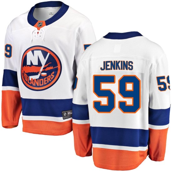 Blade Jenkins New York Islanders Breakaway Away Fanatics Branded Jersey - White