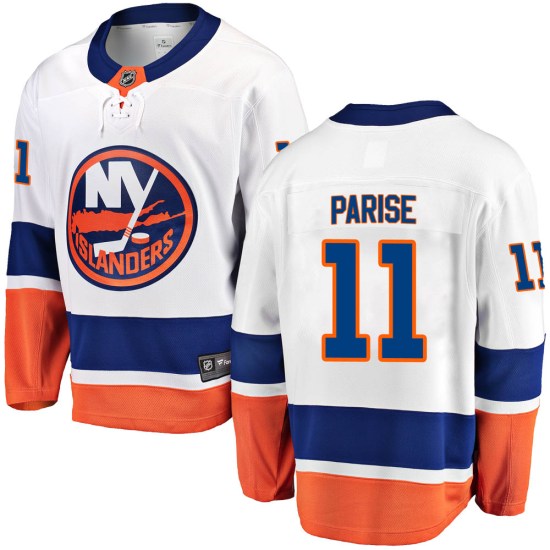 Zach Parise New York Islanders Breakaway Away Fanatics Branded Jersey - White