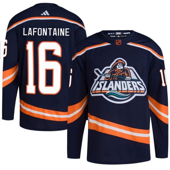 Pat LaFontaine New York Islanders Youth Authentic Reverse Retro 2.0 Adidas Jersey - Navy