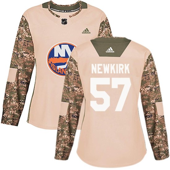 Reece Newkirk New York Islanders Women's Authentic Veterans Day Practice Adidas Jersey - Camo