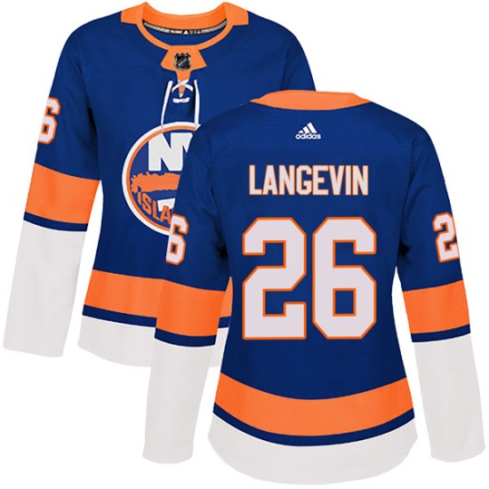 Dave Langevin New York Islanders Women's Authentic Home Adidas Jersey - Royal
