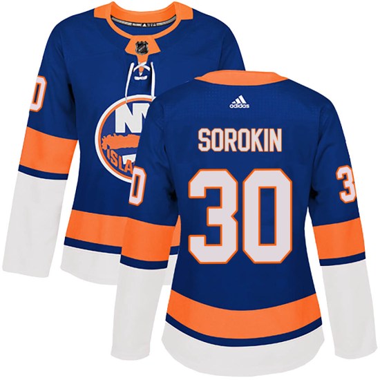Ilya Sorokin New York Islanders Women's Authentic Home Adidas Jersey - Royal