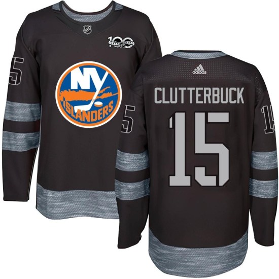 Cal Clutterbuck New York Islanders Youth Authentic 1917-2017 100th Anniversary Jersey - Black