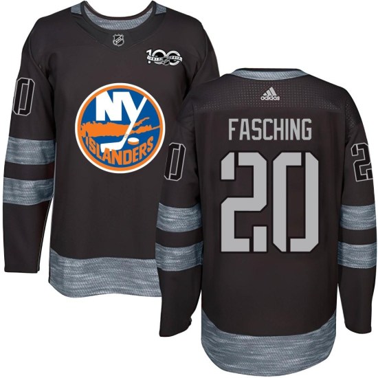 Hudson Fasching New York Islanders Youth Authentic 1917-2017 100th Anniversary Jersey - Black