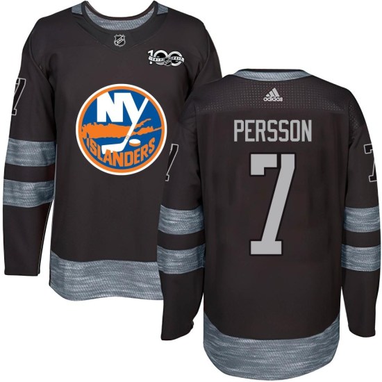 Stefan Persson New York Islanders Youth Authentic 1917-2017 100th Anniversary Jersey - Black