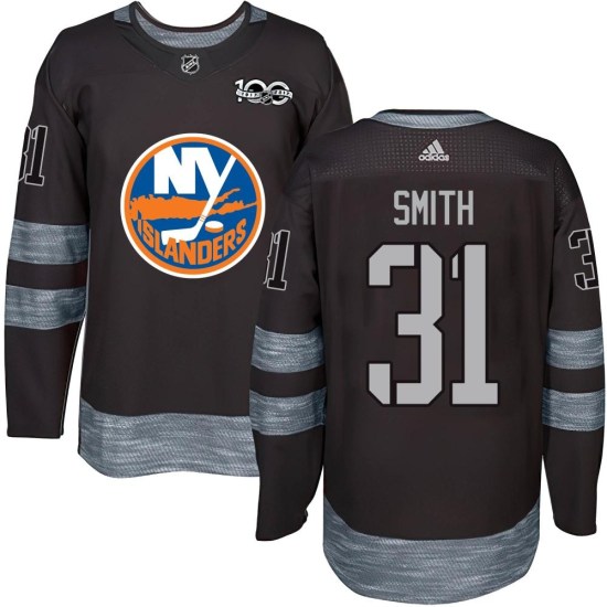 Billy Smith New York Islanders Youth Authentic 1917-2017 100th Anniversary Jersey - Black