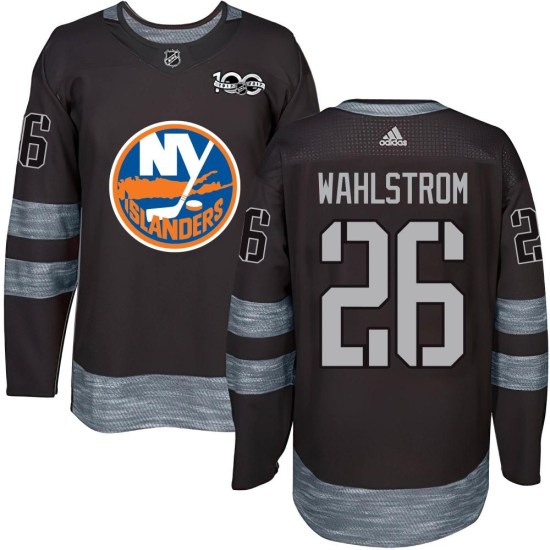 Oliver Wahlstrom New York Islanders Youth Authentic 1917-2017 100th Anniversary Jersey - Black
