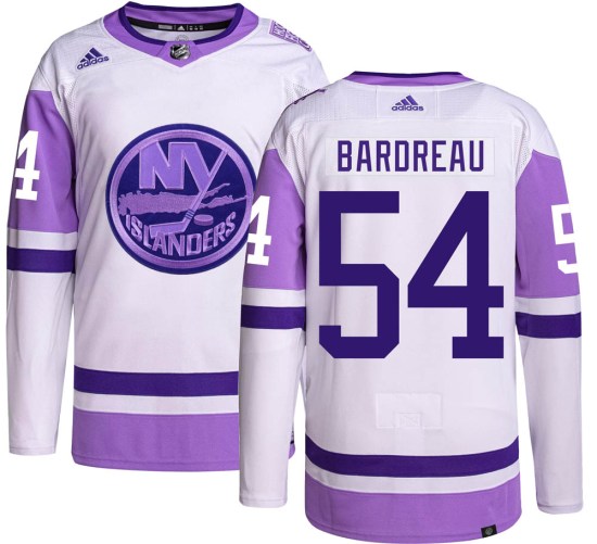 Cole Bardreau New York Islanders Youth Authentic Hockey Fights Cancer Adidas Jersey