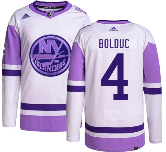 Samuel Bolduc New York Islanders Youth Authentic Hockey Fights Cancer Adidas Jersey