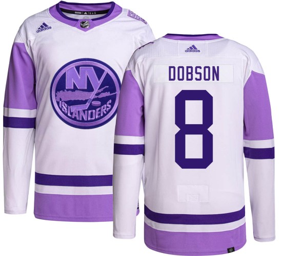 Noah Dobson New York Islanders Youth Authentic Hockey Fights Cancer Adidas Jersey