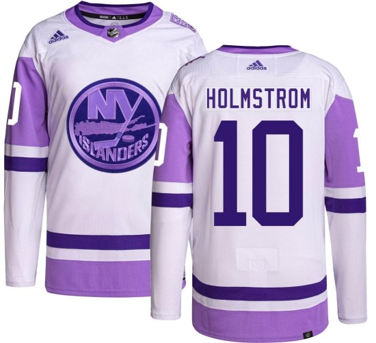 Simon Holmstrom New York Islanders Youth Authentic Hockey Fights Cancer Adidas Jersey