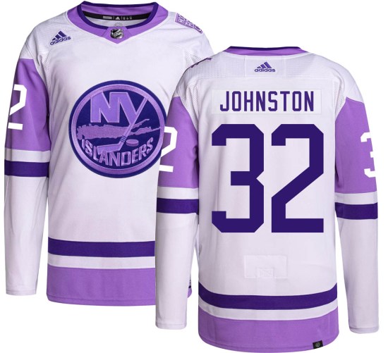 Ross Johnston New York Islanders Youth Authentic Hockey Fights Cancer Adidas Jersey