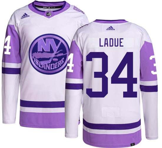 Paul LaDue New York Islanders Youth Authentic Hockey Fights Cancer Adidas Jersey