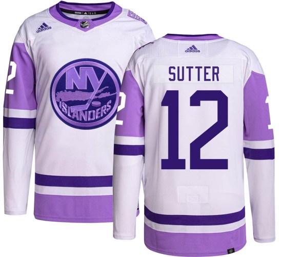 Duane Sutter New York Islanders Youth Authentic Hockey Fights Cancer Adidas Jersey