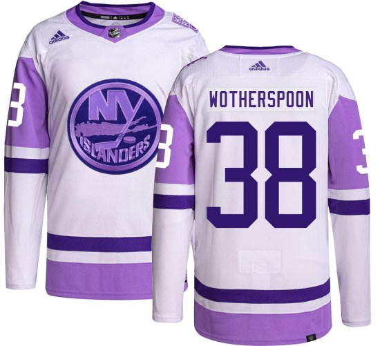 Parker Wotherspoon New York Islanders Youth Authentic Hockey Fights Cancer Adidas Jersey