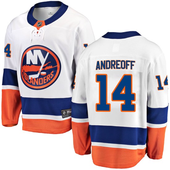 Andy Andreoff New York Islanders Youth Breakaway Away Fanatics Branded Jersey - White
