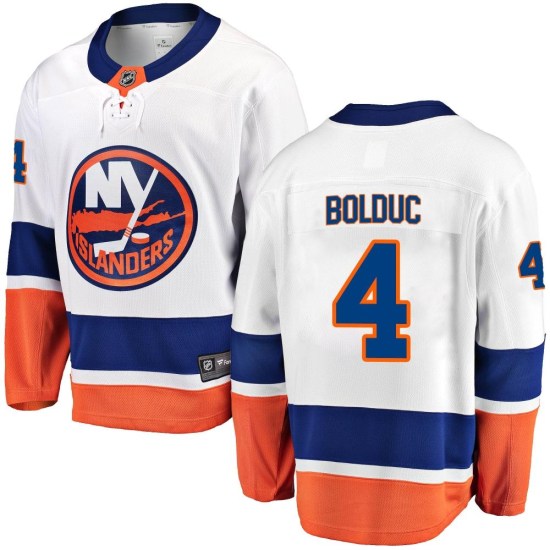 Samuel Bolduc New York Islanders Youth Breakaway Away Fanatics Branded Jersey - White