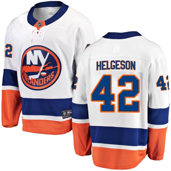 Seth Helgeson New York Islanders Youth Breakaway Away Fanatics Branded Jersey - White