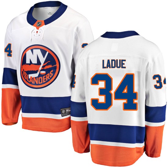 Paul LaDue New York Islanders Youth Breakaway Away Fanatics Branded Jersey - White