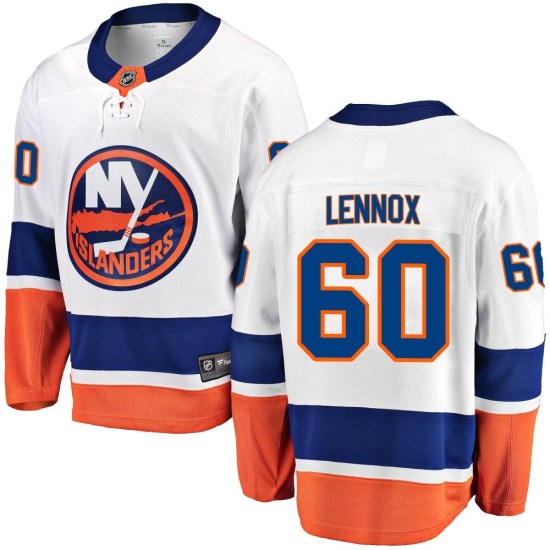 Tristan Lennox New York Islanders Youth Breakaway Away Fanatics Branded Jersey - White