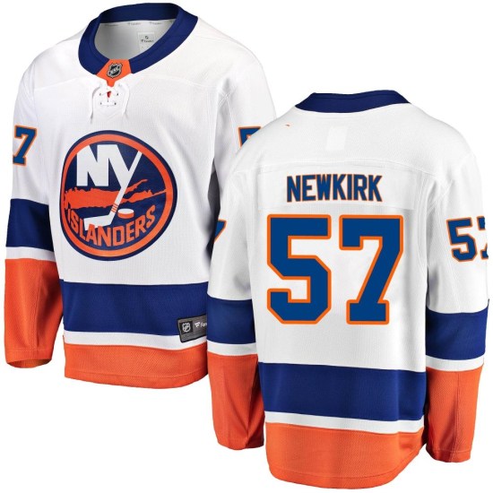 Reece Newkirk New York Islanders Youth Breakaway Away Fanatics Branded Jersey - White