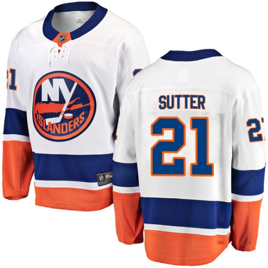 Brent Sutter New York Islanders Youth Breakaway Away Fanatics Branded Jersey - White