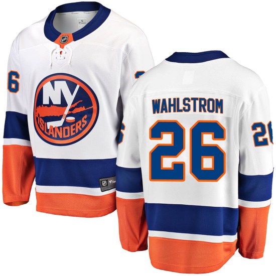 Oliver Wahlstrom New York Islanders Youth Breakaway Away Fanatics Branded Jersey - White
