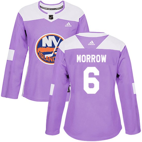 Ken Morrow New York Islanders Women's Authentic Fights Cancer Practice Adidas Jersey - Purple