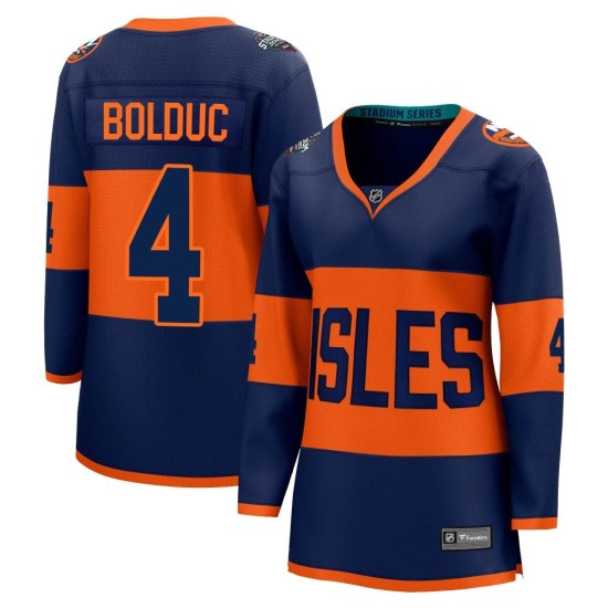 Samuel Bolduc New York Islanders Women's Breakaway 2024 Stadium Series Fanatics Branded Jersey - Navy