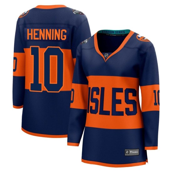 Lorne Henning New York Islanders Women's Breakaway 2024 Stadium Series Fanatics Branded Jersey - Navy