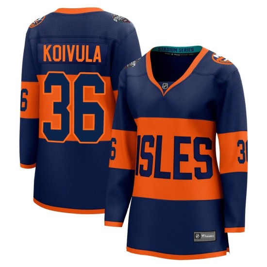 Otto Koivula New York Islanders Women's Breakaway 2024 Stadium Series Fanatics Branded Jersey - Navy