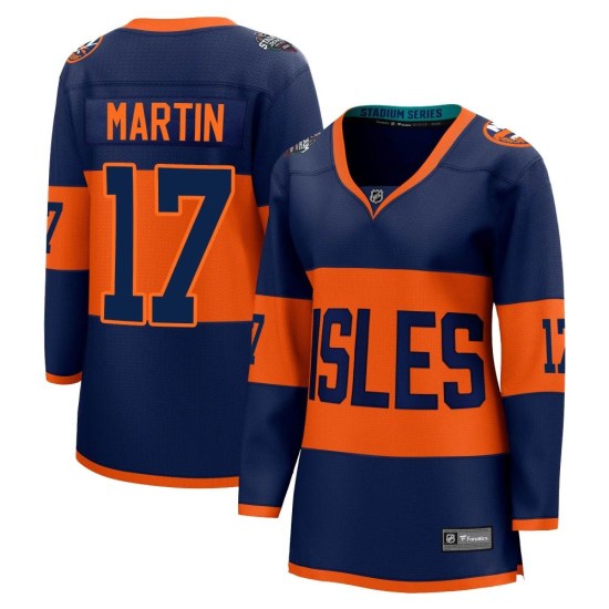 Matt Martin New York Islanders Women's Breakaway 2024 Stadium Series Fanatics Branded Jersey - Navy