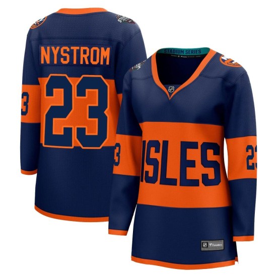 Bob Nystrom New York Islanders Women's Breakaway 2024 Stadium Series Fanatics Branded Jersey - Navy