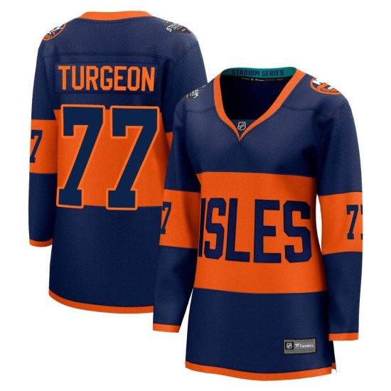 Pierre Turgeon New York Islanders Women's Breakaway 2024 Stadium Series Fanatics Branded Jersey - Navy